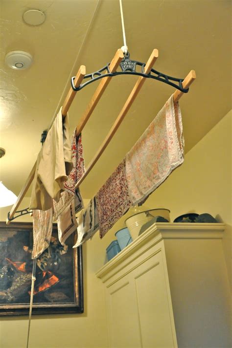 ceiling mount drying rack|ceiling hanging laundry drying rack.